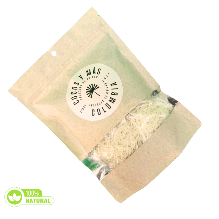 Coco rallado deshidratado natural sin conservantes - 100 gramos